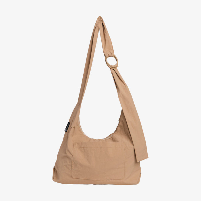 Sand Large Slouchy Shoulder Bag [Online Only]