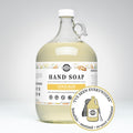 Rustic Strength, Hand Soap, 128oz Glass, Citrus Bliss with image "I've been everywhere - Bonafide, Sanitized, Re-used Container"