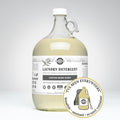Rustic Strength, Laundry Detergent, 128oz Glass, Custom Made Scent - Cypress with image "I've been everywhere - Bonafide, Sanitized, Re-used Container"
