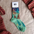 "Sasquatch Campout" Bigfoot Crew Socks
