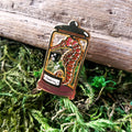 Seahorse Curio Jar Enamel Pin
