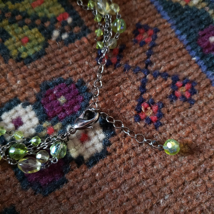 Secondhand Layered Green Necklace