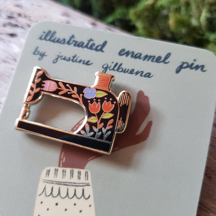 Sewing Machine Enamel Pin
