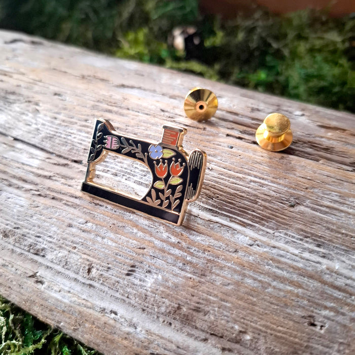 Sewing Machine Enamel Pin