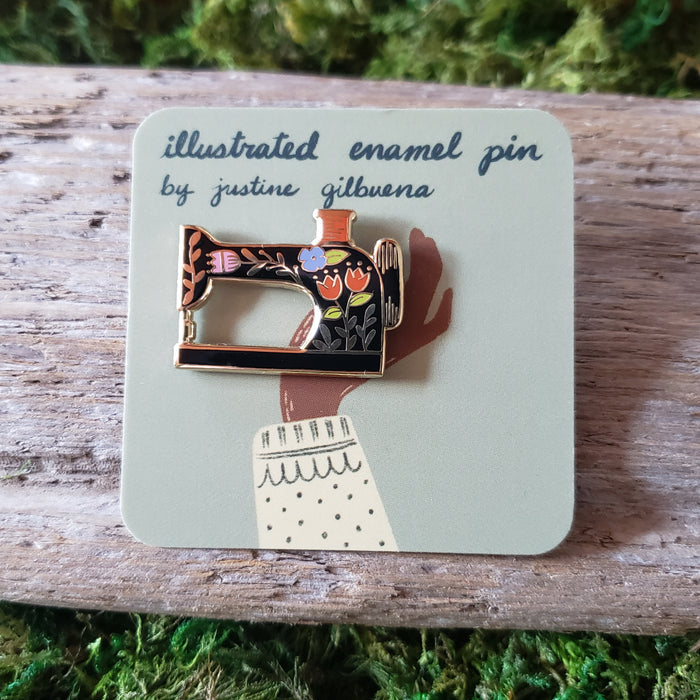Sewing Machine Enamel Pin
