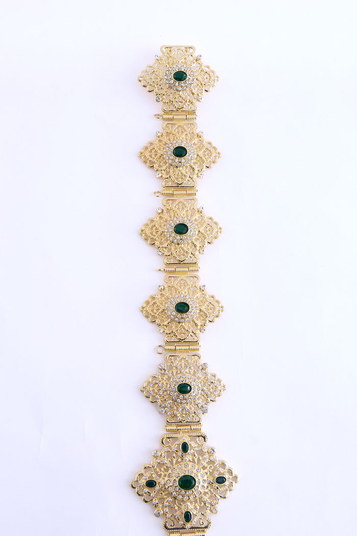 Shin Gold/Darkgreen Belt