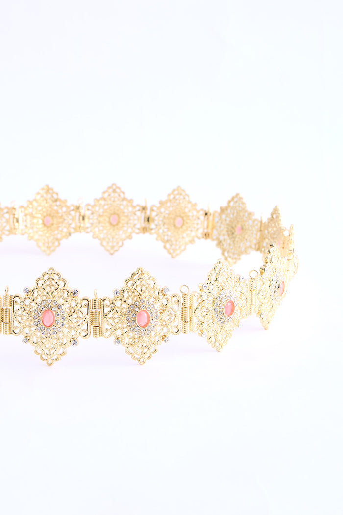 Shin Gold/Pink Belt