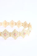Shin Gold/Pink Belt