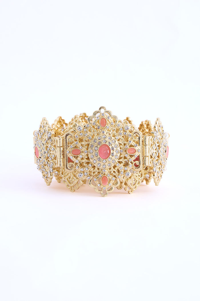 Shin Gold/Pink Belt