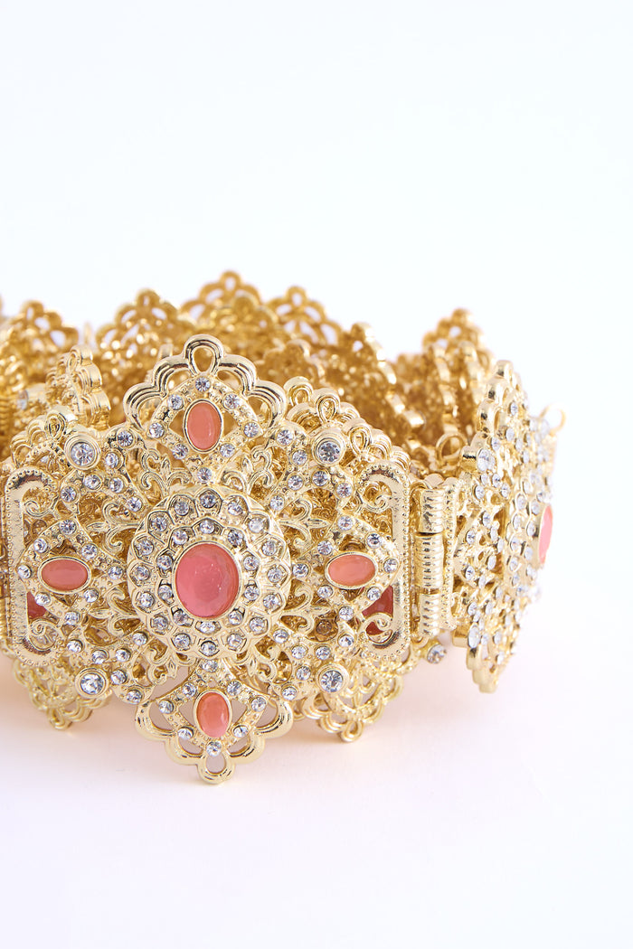 Shin Gold/Pink Belt