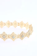 Shin Gold/Turquoise Belt