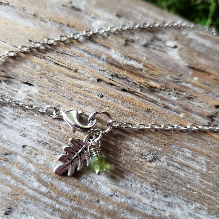 Silver Mushroom Necklace