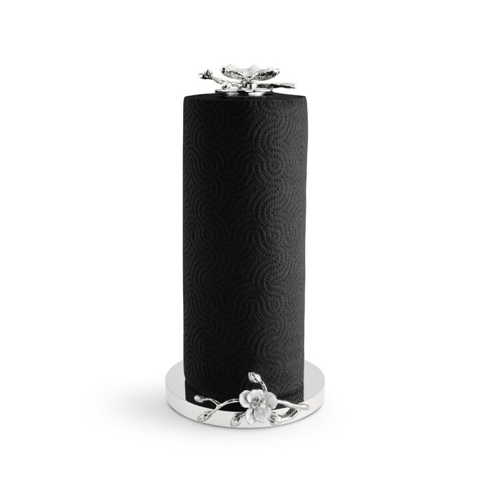 Michael Aram Silver Orchid Paper Towel Holder