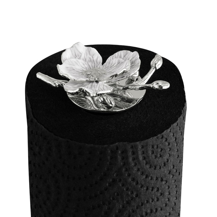 Michael Aram Silver Orchid Paper Towel Holder