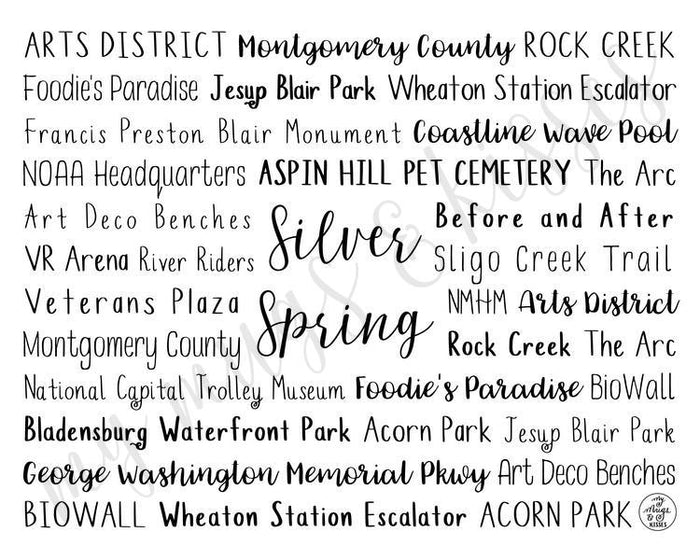 Silver Spring, MD Digital Download