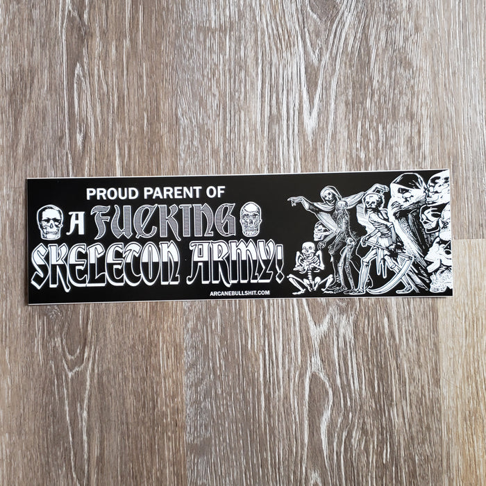 "Skeleton Army" Bumper Sticker