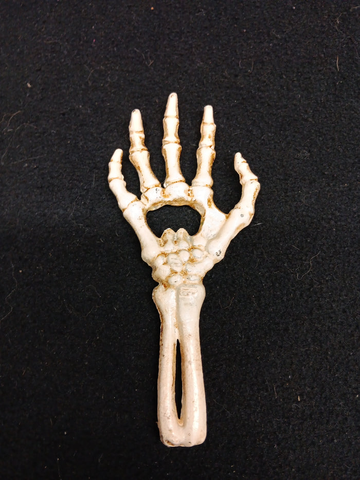 Skeleton hand bottle open-Jantiques LLC.