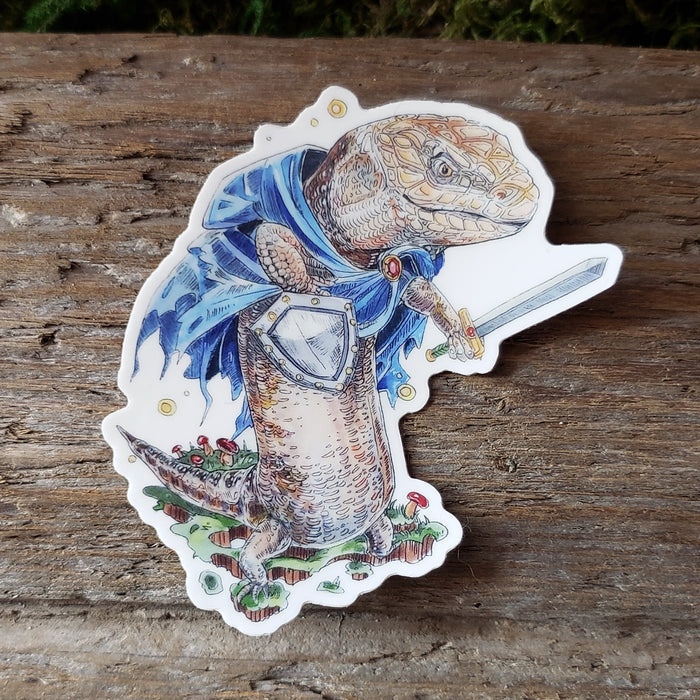 Skink Knight Vinyl Sticker