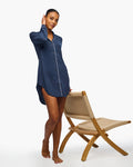 Blue Shirt - Pima Lusso Sleepshirt