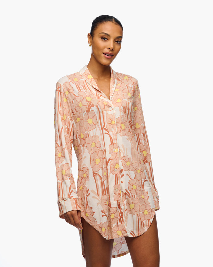 Print Shirt - Pima Lusso Printed Printed Sleepshirt