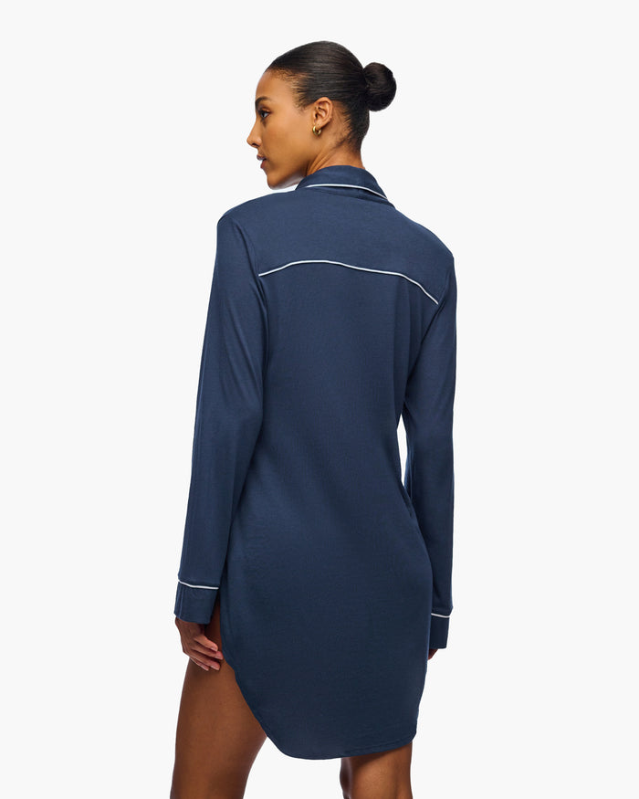 Blue Shirt - Pima Lusso Sleepshirt