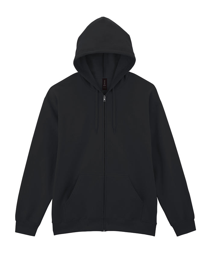 Softstyle midweight fleece adult full-zip hooded sweatshirt