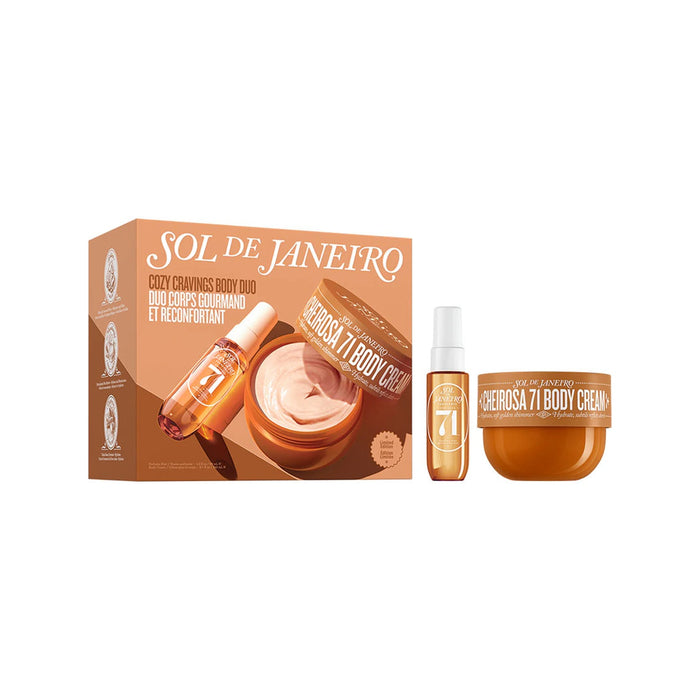 Sol de Janeiro Cozy Cravings Body Duo – Cheirosa 71 Cream & Perfume Mist Gift Set(Worth £59)