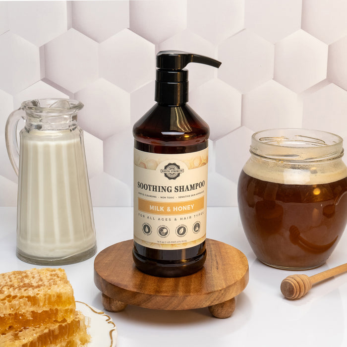 Rustic Strength, Soothing Shampoo, 16oz, Plastic, Milk & Honey