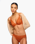 Orange Soutien-Gorge - Crisanta Soutien-Gorge Plongeant Profond