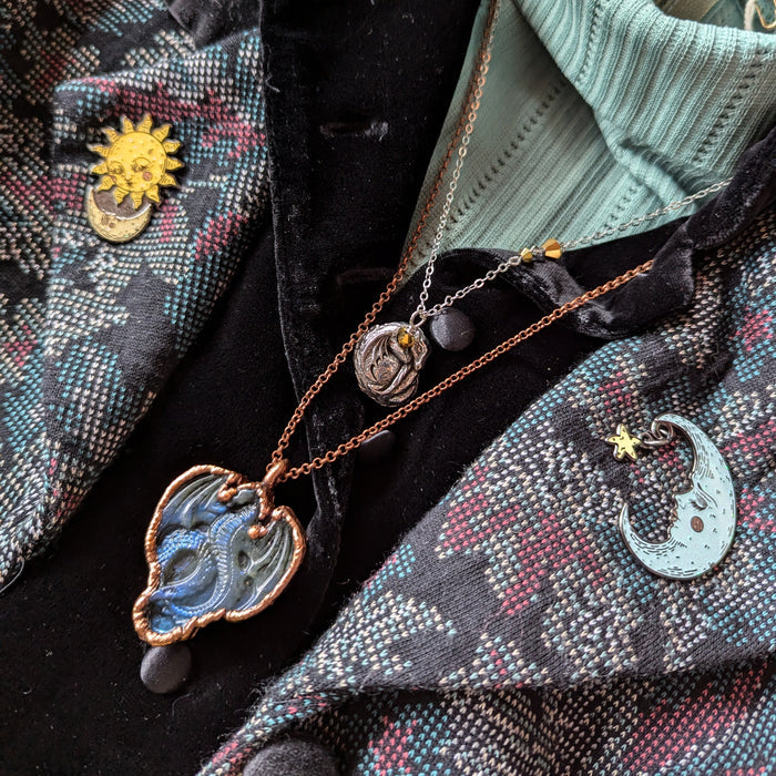 Sparkling Celestial Romance Enamel Pin