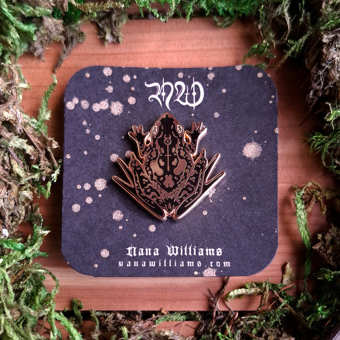 Spooky Frog Enamel Pin