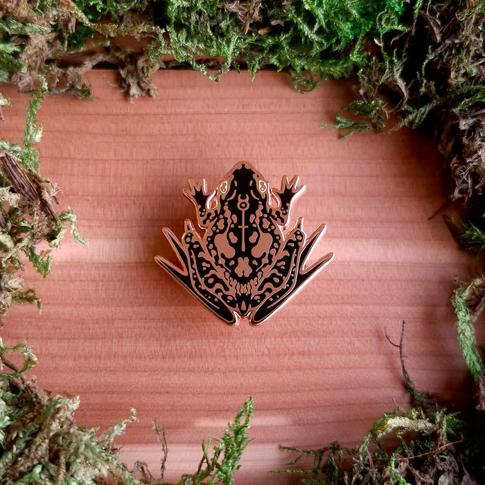 Spooky Frog Enamel Pin