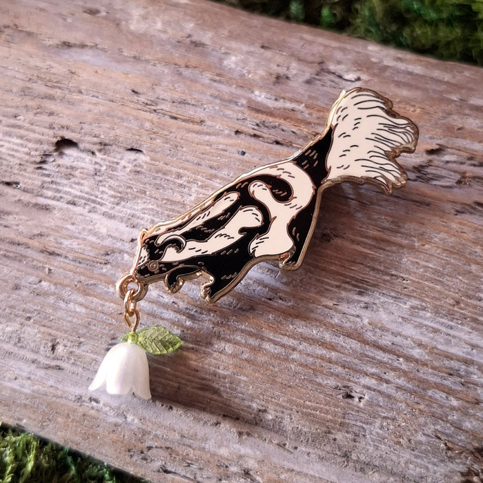 Spotted Skunk Enamel Pin