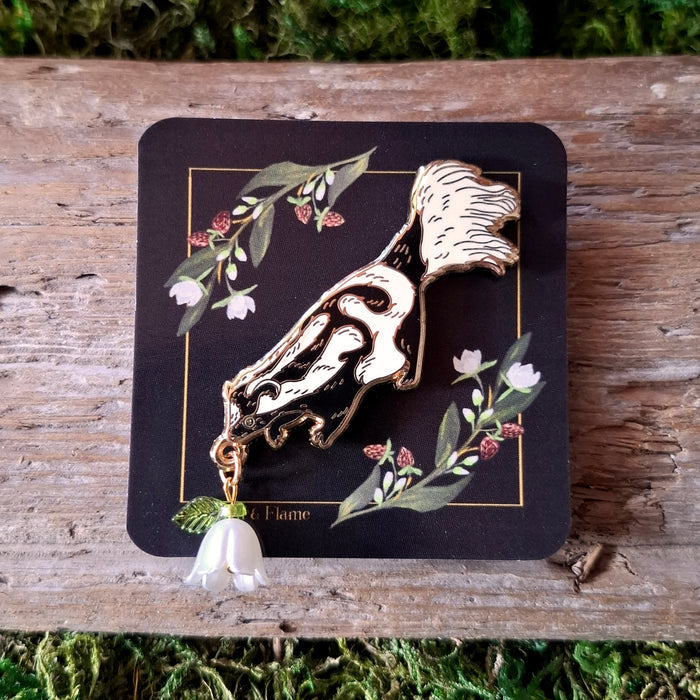 Spotted Skunk Enamel Pin