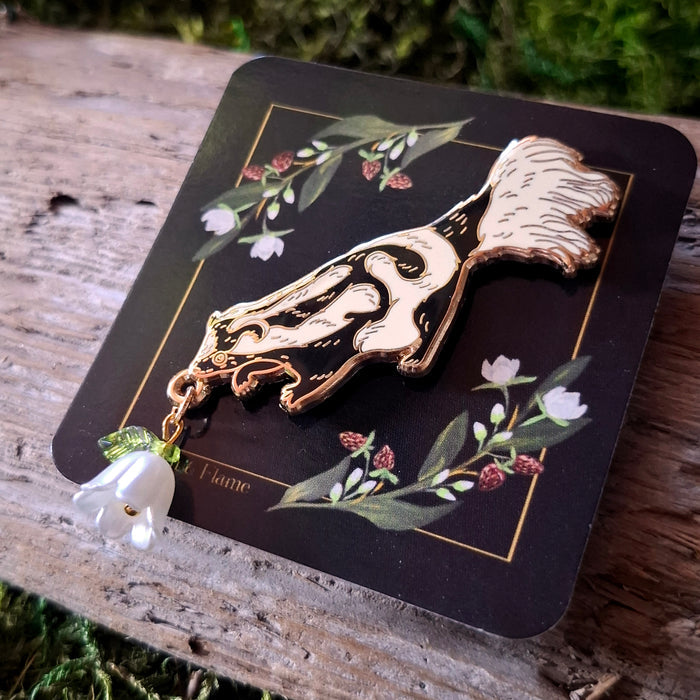 Spotted Skunk Enamel Pin
