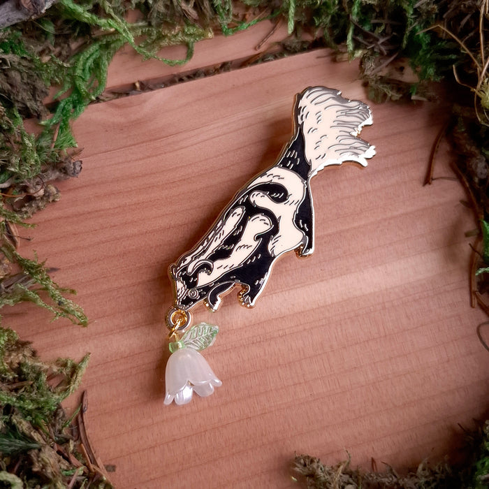 Spotted Skunk Enamel Pin