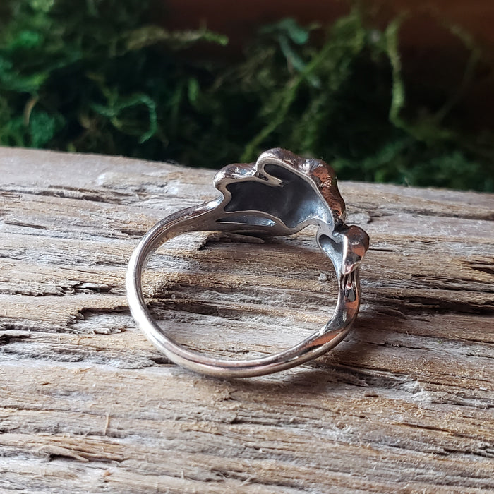 Sterling Silver Chanterelle Mushroom Ring