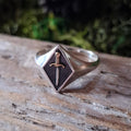 Sterling Silver Dagger Signet Ring