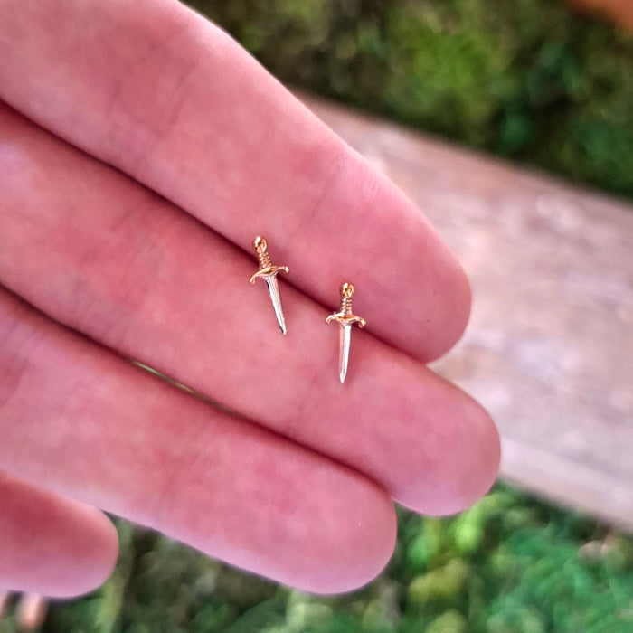 Sterling Silver Dagger Studs