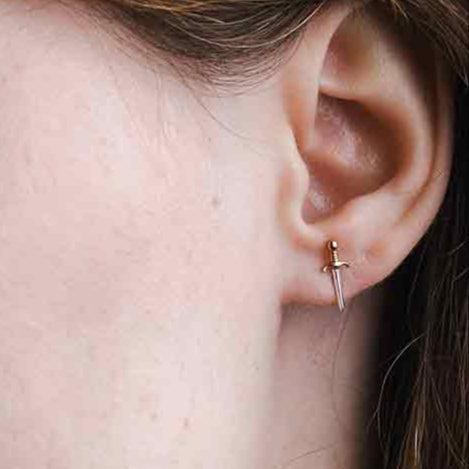 Sterling Silver Dagger Studs