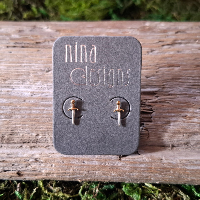 Sterling Silver Dagger Studs