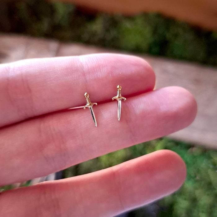 Sterling Silver Dagger Studs