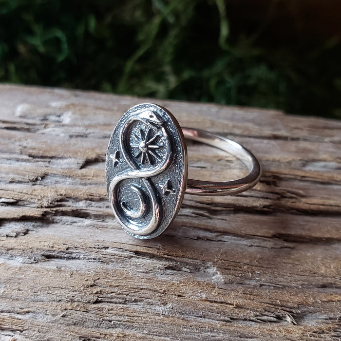 Sterling Silver Infinity Snake Ring