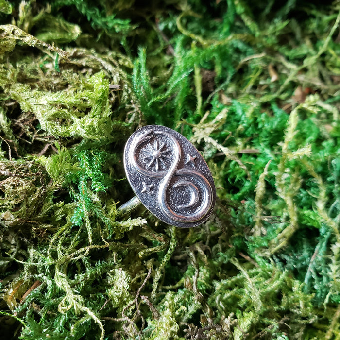 Sterling Silver Infinity Snake Ring