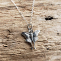 Sterling Silver Luna Moth Necklace