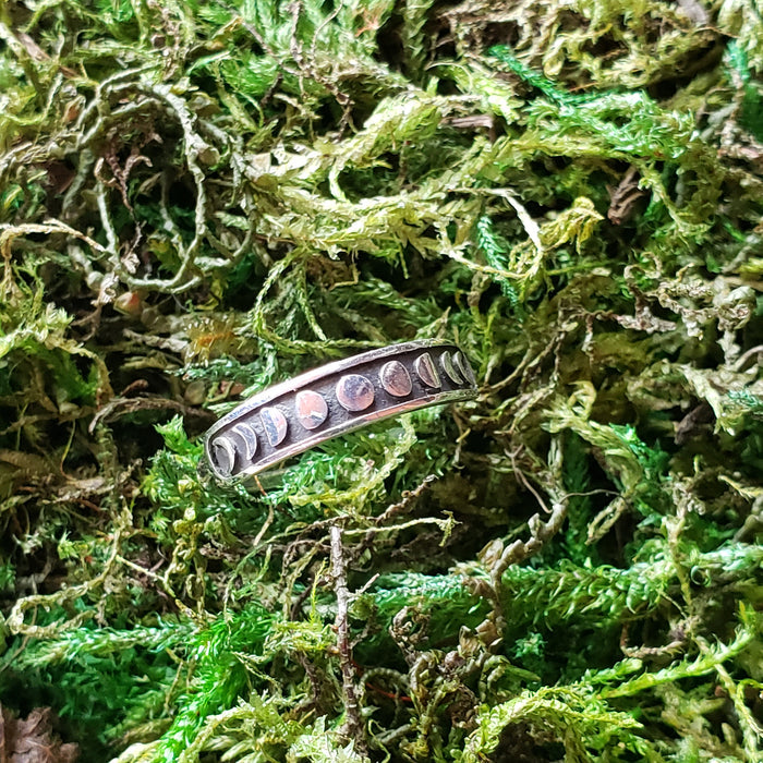 Sterling Silver Moon Phases Ring