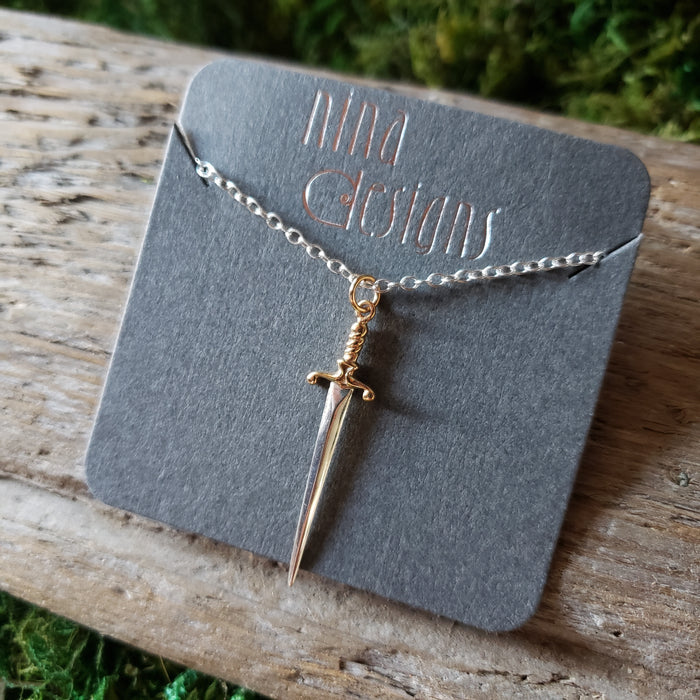 Sterling Silver Shortsword Necklace
