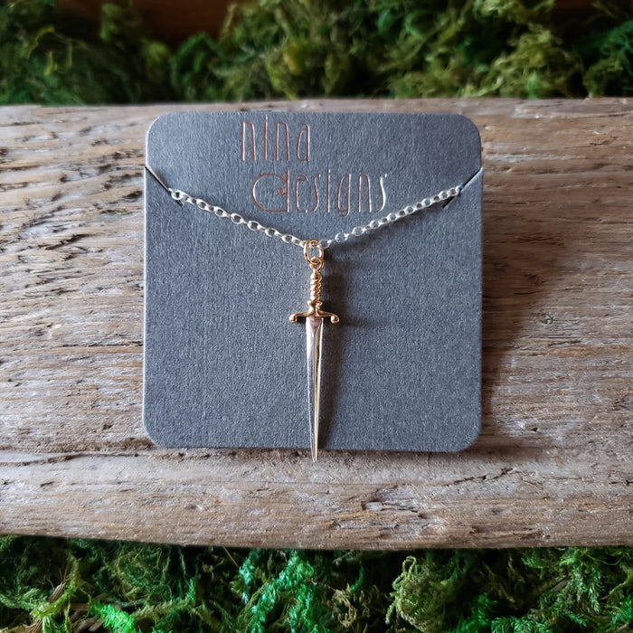 Sterling Silver Shortsword Necklace