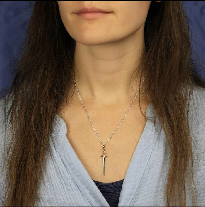 Sterling Silver Shortsword Necklace