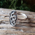 Sterling Silver Snake Relief Ring